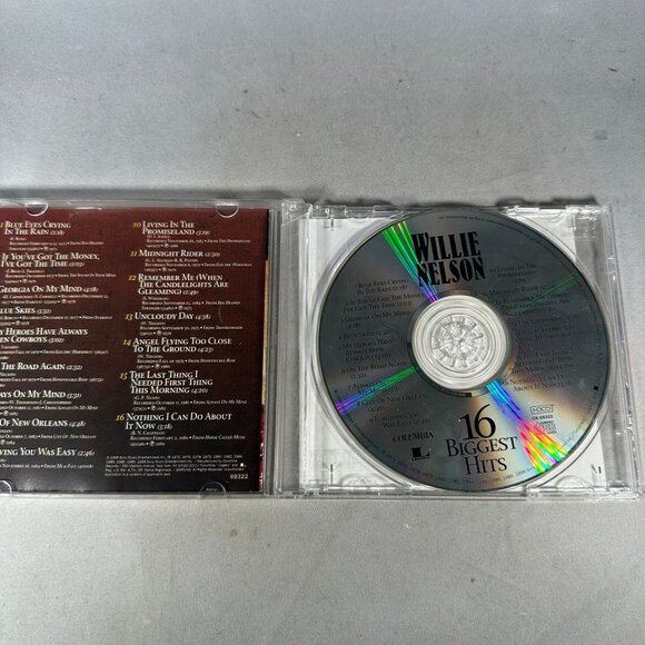 Willie Nelson 16 Biggest Hits CD Album 1998 Sony/Epic Columbia Country Classics - Picture 3 of 3